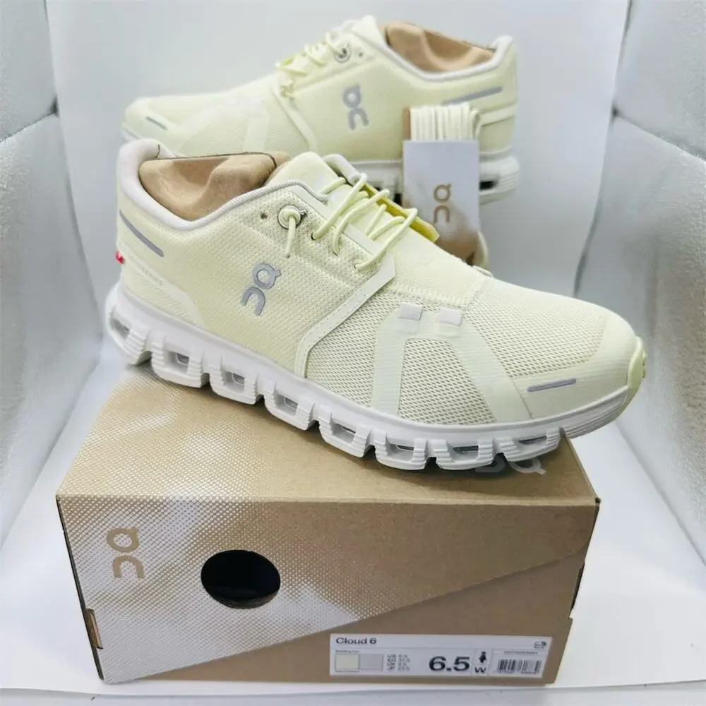 On Running Cloud 6 Cream/Beige/Yellow | Women’s Size 6.5 US | New with Box